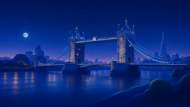Bridge wallpaper: Tower Bridge   dark